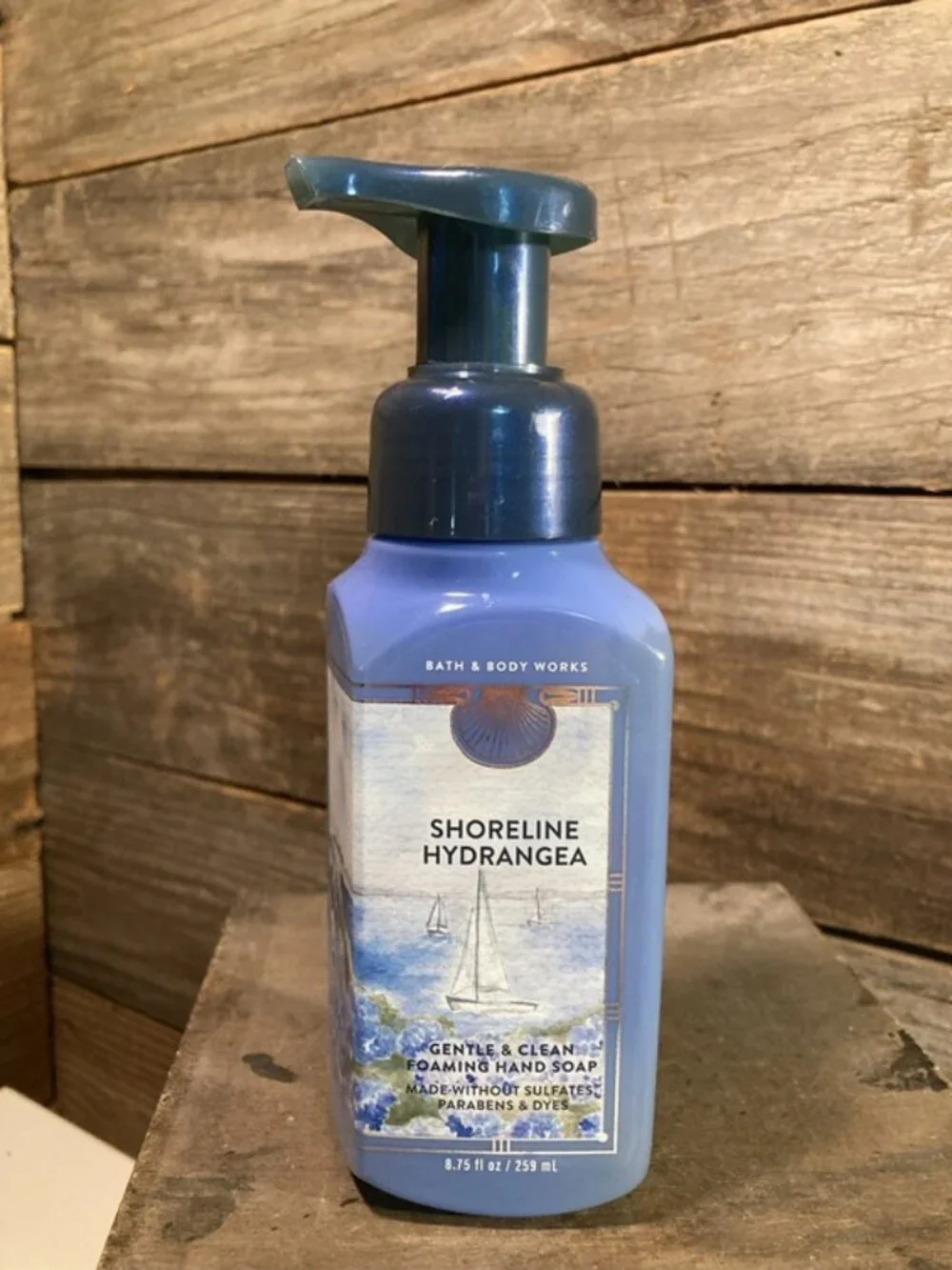 ALL NEW Bath & Body Works Gentle & Clean Foaming Hand Soap SHORELINE HYDRANGEA💦